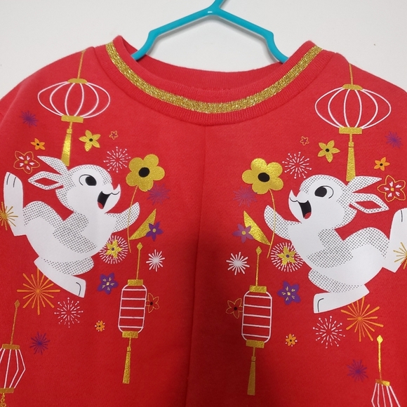Disney Year Of The Rabbit Lunar New Year Sweatshirt Size XS 2023 Thumper Bunny - Picture 3 of 10